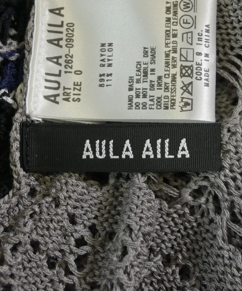 AULA AILA（アウラアイラ）ベスト/ノースリーブ 黒 サイズ:0(XS位) レディース/2200731441075