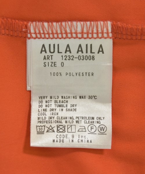 AULA AILA（アウラアイラ）ワンピース オレンジ サイズ:0(XS位) レディース/2200679584049