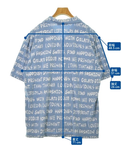 gelato pique（ジェラートピケ）Tシャツ・カットソー 青 サイズ:L メンズ/2200630307014