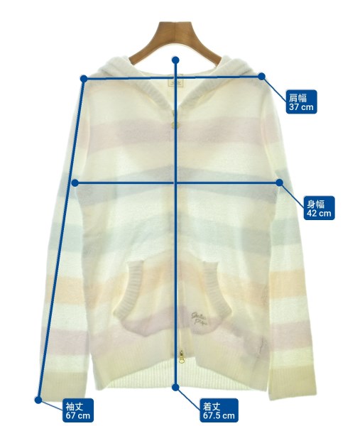 gelato pique（ジェラートピケ）カーディガン 白 サイズ:F レディース/2200628603012