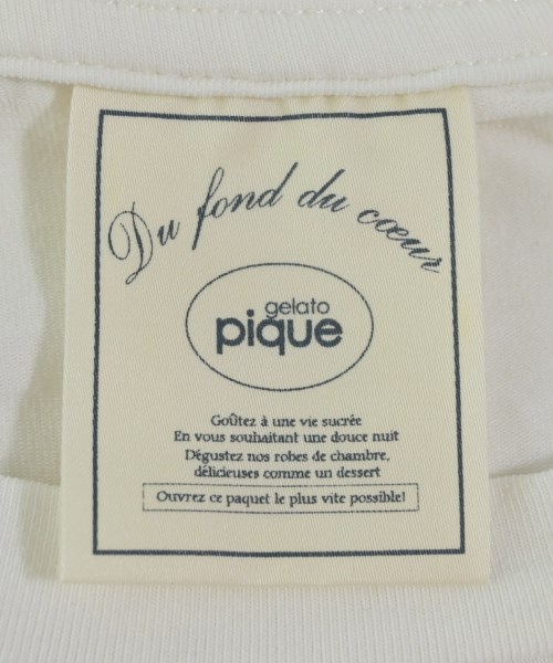 gelato pique（ジェラートピケ）Tシャツ・カットソー 白 サイズ:F レディース/2200615600048