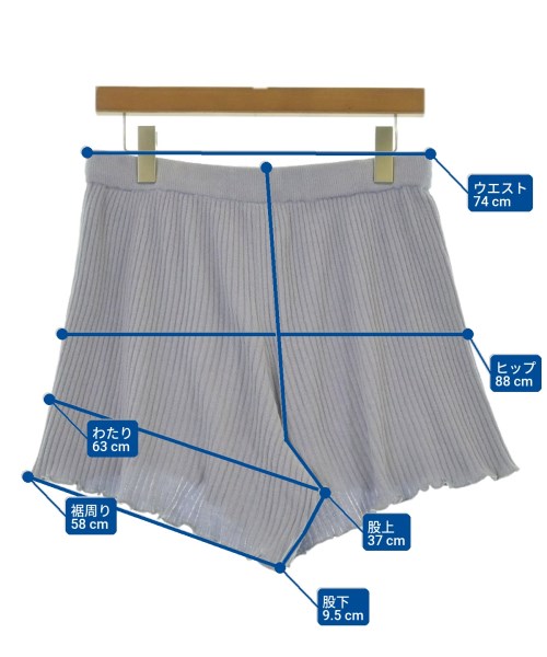 gelato pique（ジェラートピケ）ショートパンツ 紫 サイズ:ONE レディース/2200619954079