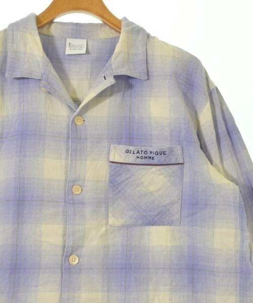 gelato pique（ジェラートピケ）カジュアルシャツ 紫 サイズ:L メンズ/2200619954086