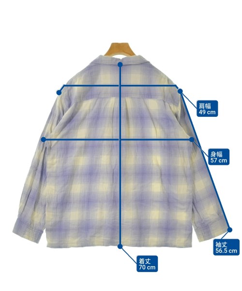 gelato pique（ジェラートピケ）カジュアルシャツ 紫 サイズ:L メンズ/2200619954086