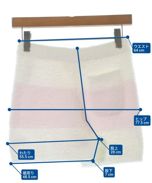 gelato pique（ジェラートピケ）ショートパンツ 白 サイズ:ONE レディース/2200665395246