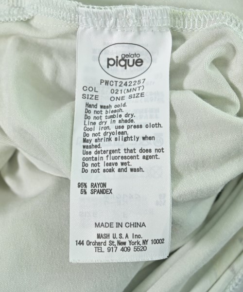 gelato pique（ジェラートピケ）Tシャツ・カットソー 緑 サイズ:F レディース/2200673969187