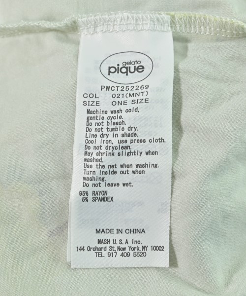 gelato pique（ジェラートピケ）Tシャツ・カットソー 緑 サイズ:F レディース/2200673969194