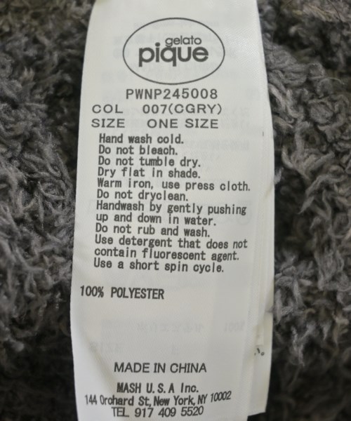 gelato pique（ジェラートピケ）その他 グレー サイズ:F レディース/2200693334064