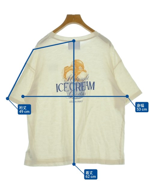 gelato pique（ジェラートピケ）Tシャツ・カットソー 白 サイズ:F レディース/2200695729066