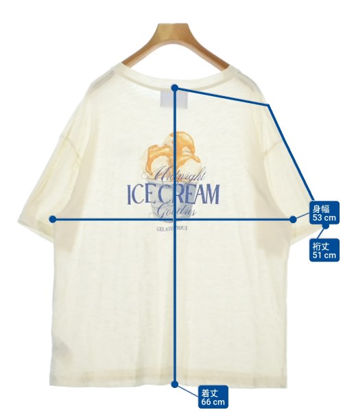 gelato pique（ジェラートピケ）Tシャツ・カットソー 白 サイズ:F レディース/2200695729073