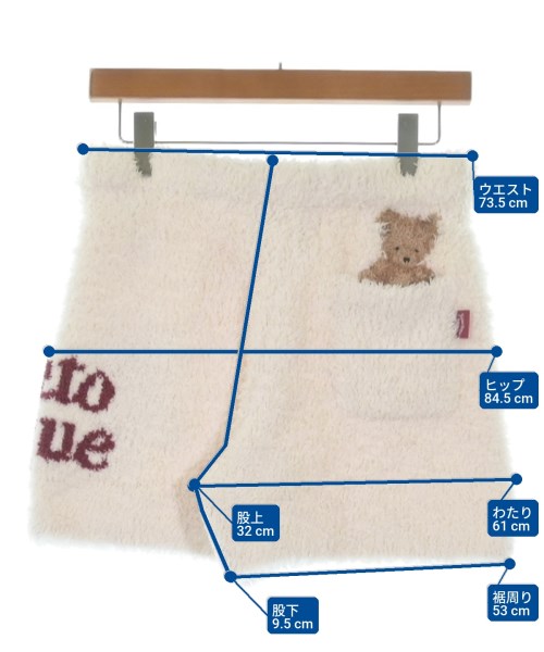 gelato pique（ジェラートピケ）ショートパンツ 白 サイズ:F レディース/2200640426064