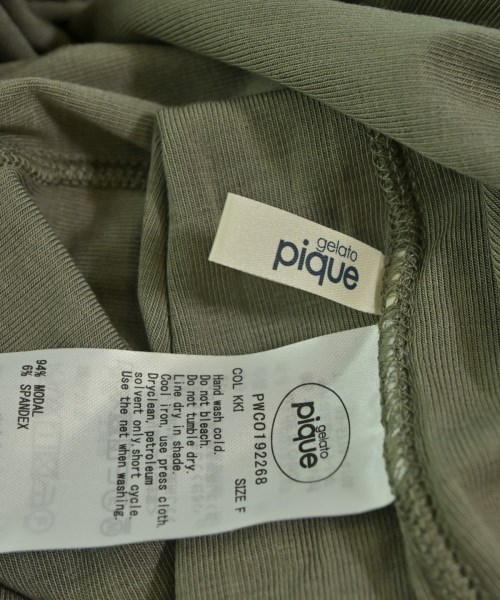gelato pique（ジェラートピケ）ワンピース カーキ サイズ:F レディース/2200640893026