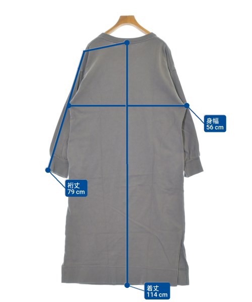 gelato pique（ジェラートピケ）ワンピース グレー サイズ:F レディース/2200640893132