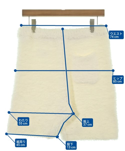 gelato pique（ジェラートピケ）ショートパンツ 白 サイズ:F レディース/2200640893613