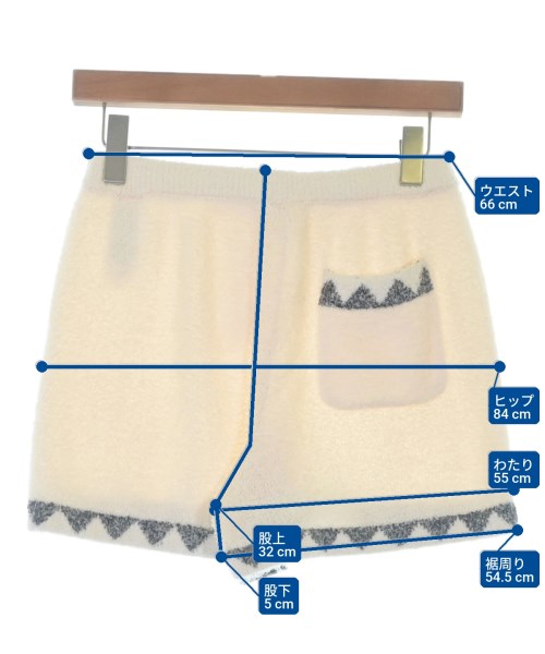 gelato pique（ジェラートピケ）ショートパンツ 白 サイズ:F レディース/2200645811025