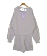 gelato pique（ジェラートピケ）オールインワン/サロペット 紫 サイズ:F レディース/2200702824241