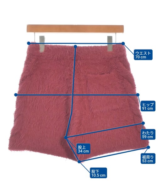 gelato pique（ジェラートピケ）ショートパンツ 赤 サイズ:F レディース/2200664059149