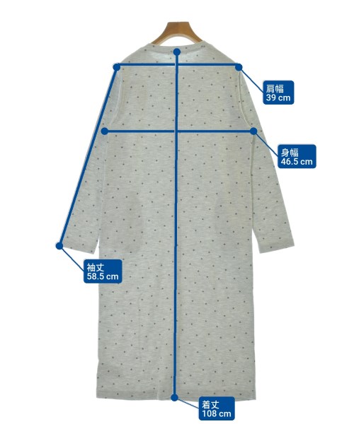 gelato pique（ジェラートピケ）シャツワンピース グレー サイズ:F レディース/2200661544068