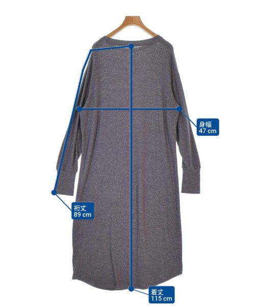 gelato pique（ジェラートピケ）ワンピース グレー サイズ:F レディース/2200669698060