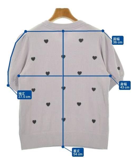 gelato pique（ジェラートピケ）Tシャツ・カットソー 紫 サイズ:ONE レディース/2200729876032