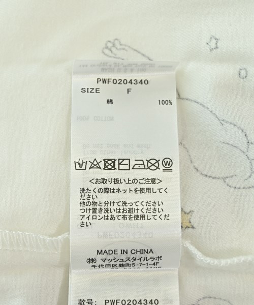 gelato pique（ジェラートピケ）シャツワンピース 白 サイズ:F レディース/2200725668273