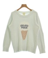 gelato pique（ジェラートピケ）ニット・セーター 白 サイズ:F レディース/2200714789088