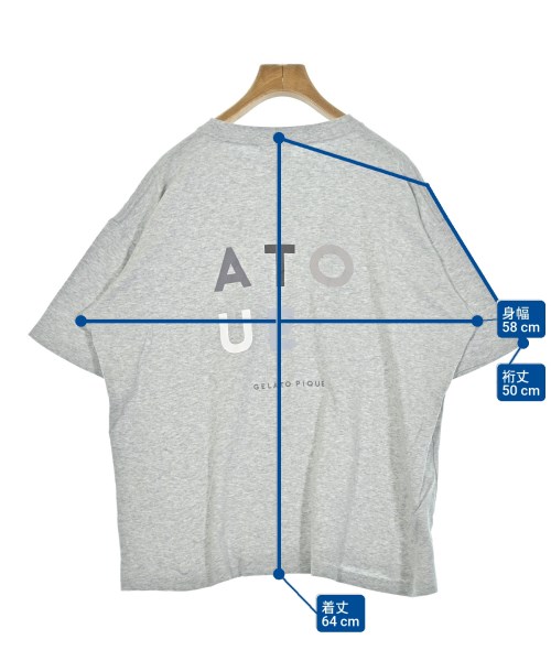 gelato pique（ジェラートピケ）Tシャツ・カットソー グレー サイズ:S-M レディース/2200688071011