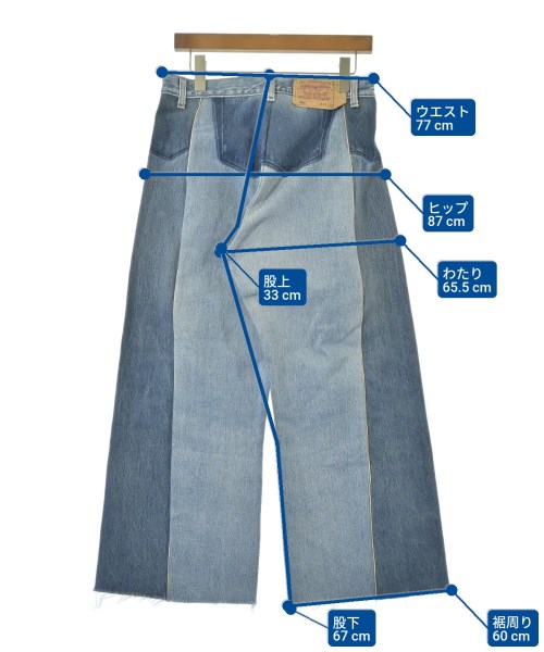 REHERSALL（リハーズオール）デニムパンツ 青 サイズ:M レディース/2200632709090