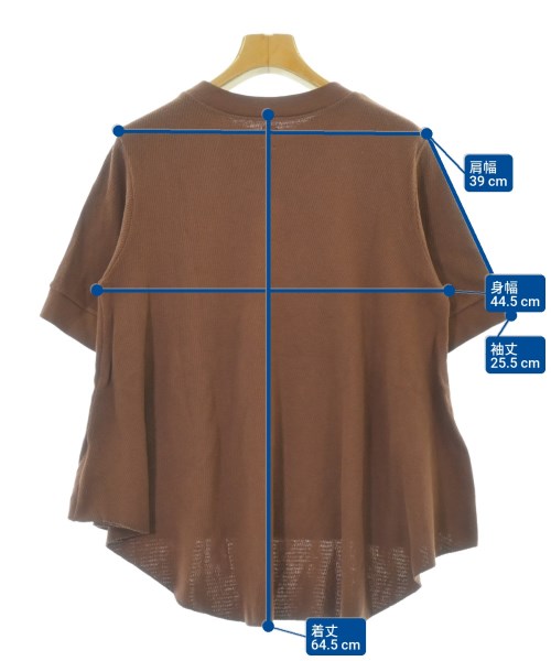 OSHIMA REI（オオシマ　レイ）Tシャツ・カットソー 茶 サイズ:F レディース/2200696861109