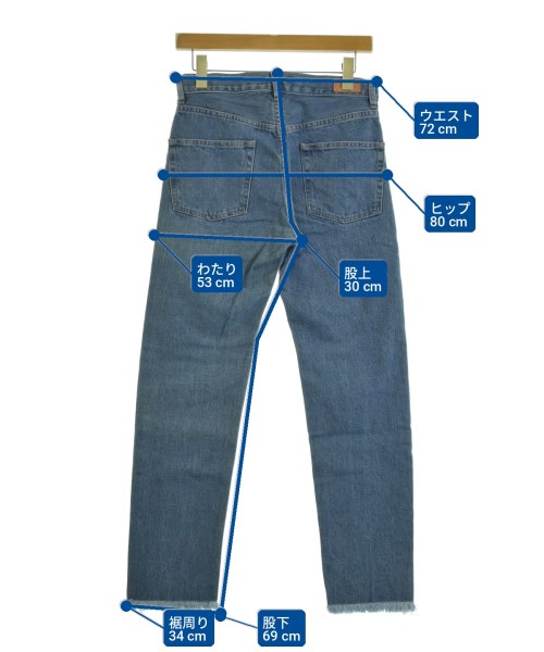 OSHIMA REI（オオシマ　レイ）デニムパンツ 青 サイズ:2(M位) レディース/2200697419095
