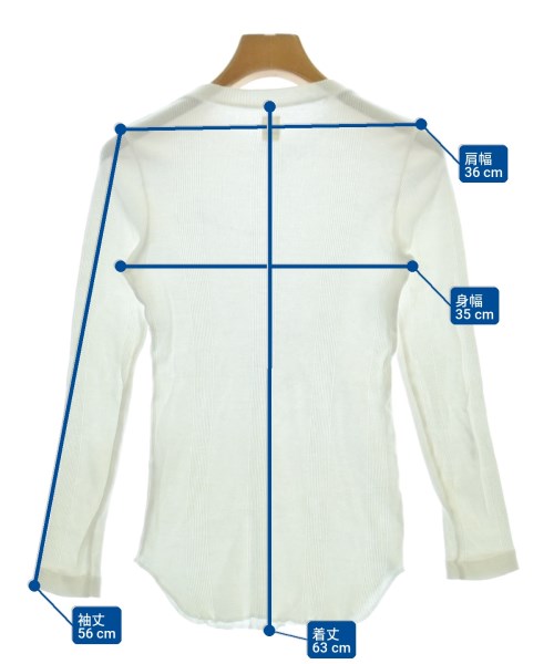 OSHIMA REI（オオシマ　レイ）Tシャツ・カットソー 白 サイズ:-(XS位) レディース/2200720219104