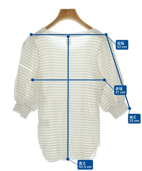 OSHIMA REI（オオシマ　レイ）Tシャツ・カットソー 白 サイズ:F レディース/2200683698084