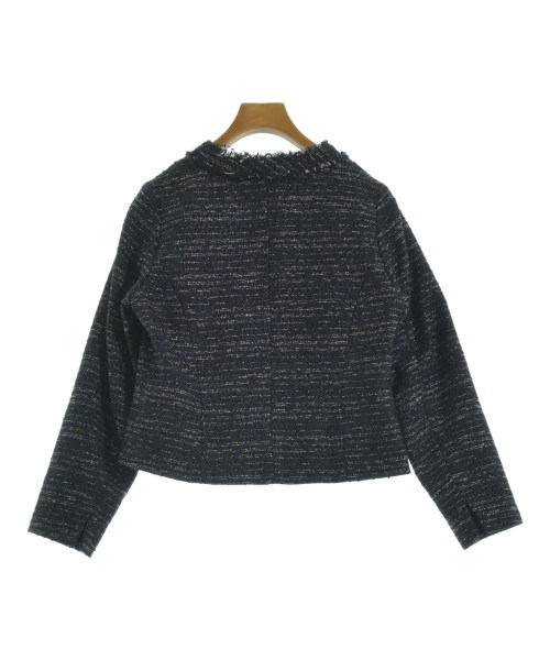 BEAMS Lights（ビームスライツ）ノーカラージャケット 紺 サイズ:36(S位) レディース/2200614645040