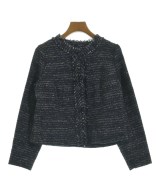 BEAMS Lights（ビームスライツ）ノーカラージャケット 紺 サイズ:36(S位) レディース/2200614645040