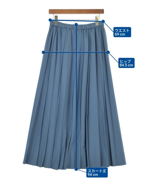 BEAMS Lights（ビームスライツ）ロング・マキシ丈スカート 青 サイズ:38(M位) レディース/2200618886043