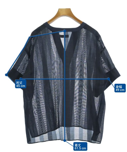 BEAMS Lights（ビームスライツ）ブラウス 紺 サイズ:38(M位) レディース/2200722795545