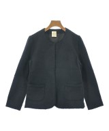 EFFE BEAMS（エッフェ　ビームス）ノーカラージャケット 黒 サイズ:38(M位) レディース/2200630427019