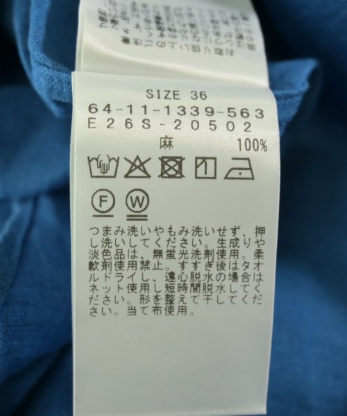 EFFE BEAMS（エッフェ　ビームス）カジュアルシャツ 青 サイズ:36(S位) レディース/2200722609040