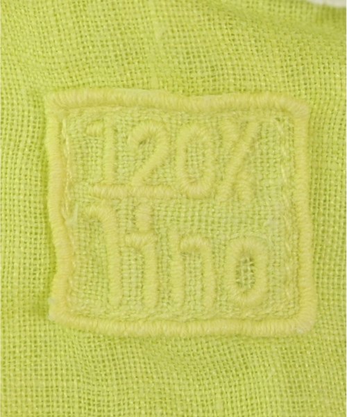 120% lino（１２０パーセントリノ）カジュアルシャツ 黄 サイズ:40(M位) レディース/2200640949105