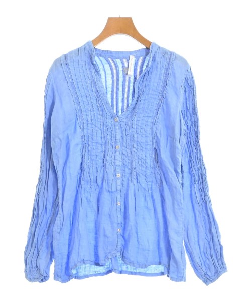 120% lino(１２０パーセントリノ)ブラウス 青 サイズ:38(M位)/2200673466044