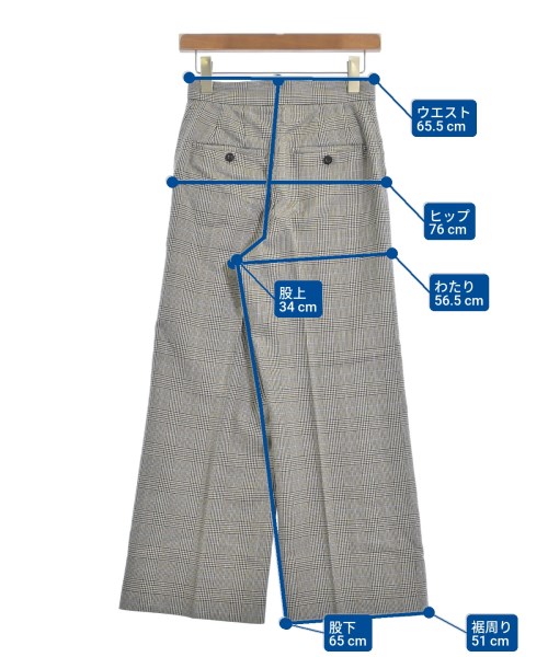 d'un a dix（アナディス）スラックス 茶 サイズ:36(S位) レディース/2200639365077