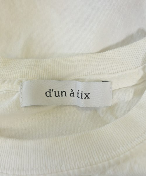 d'un a dix（アナディス）Tシャツ・カットソー 白 サイズ:38(M位) レディース/2200707679778