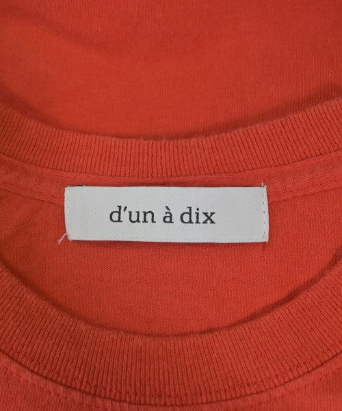 d'un a dix（アナディス）Tシャツ・カットソー 赤 サイズ:38(M位) レディース/2200707679785