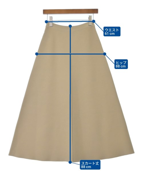 L'Appartement DEUXIEME CLASSE（アパルトモンドゥーズィエムクラス）ロング・マキシ丈スカート ベージュ サイズ:36(S位) レディース/2200621768022