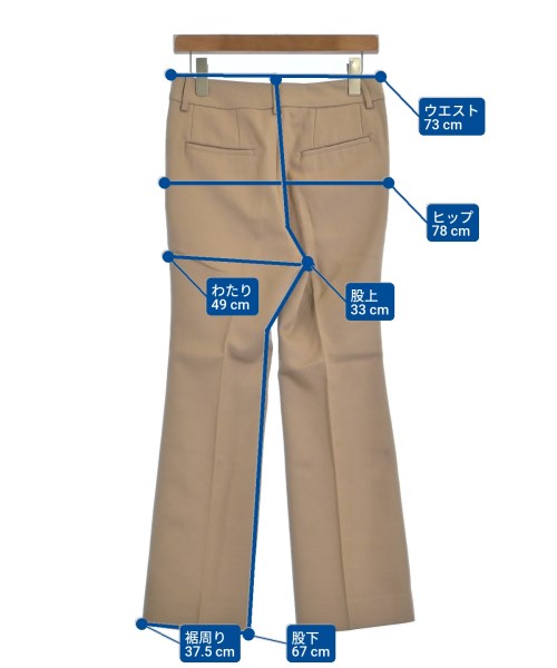 L'Appartement DEUXIEME CLASSE（アパルトモンドゥーズィエムクラス）スラックス ベージュ サイズ:34(XS位) レディース/2200635158468