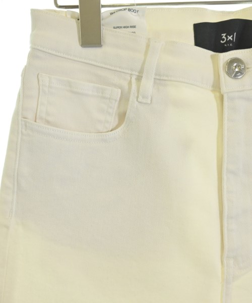 3x1 Made Here（メードヒア）チノパン 白 サイズ:28(L位) レディース/2200637889063
