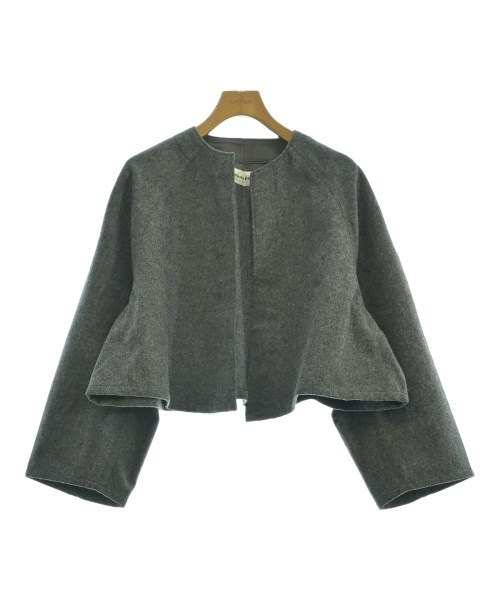 Shinzone(シンゾーン)ノーカラージャケット グレー サイズ:34(XS位)/2200641253010