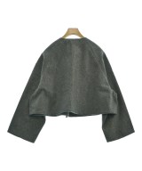 Shinzone（シンゾーン）ノーカラージャケット グレー サイズ:34(XS位) レディース/2200641253010