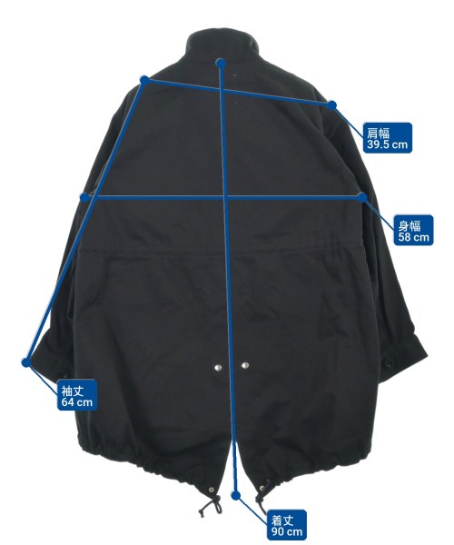 RITA JEANS TOKYO（リタジーンズトーキョー）モッズコート 黒 サイズ:M レディース/2200631888017