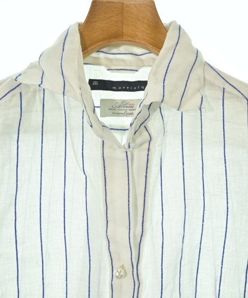 martinique（マルティニーク）カジュアルシャツ 白 サイズ:1(S位) レディース/2200621022117